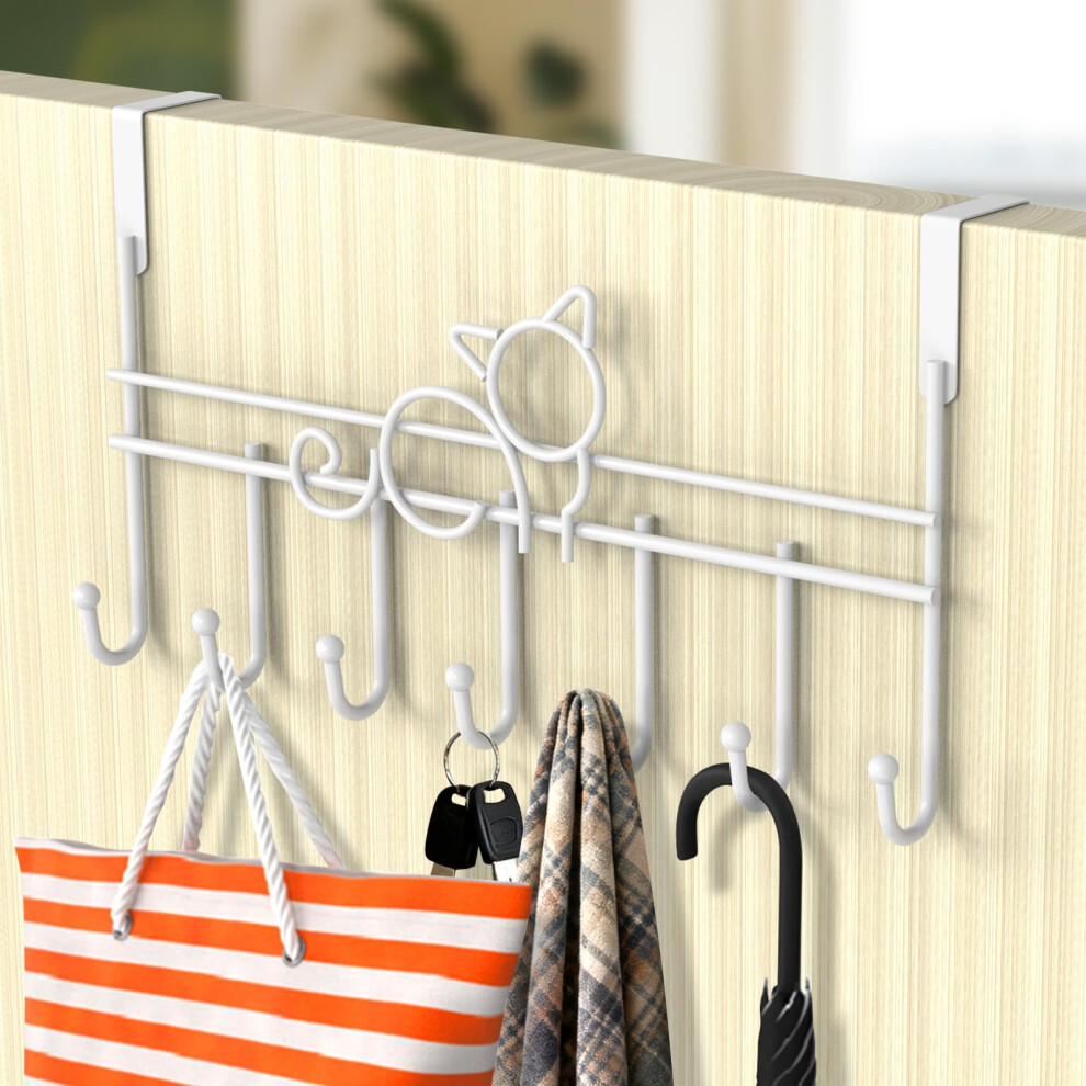 Lmytdo Over The Door Hook Door Hanger Over Door Hanger With Rust Resistant Finish & Space Saving Over Door Coat Hooks For Coats, Jackets, Hats, Bags 5051226954481