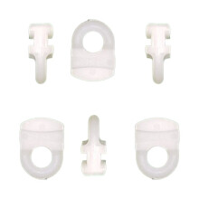 Curtain Track Gliders Hooks for VW Campervan Caravan White Curtain Glider Effortless Gliding Rail Slider for Window door Shower Pack of 20.