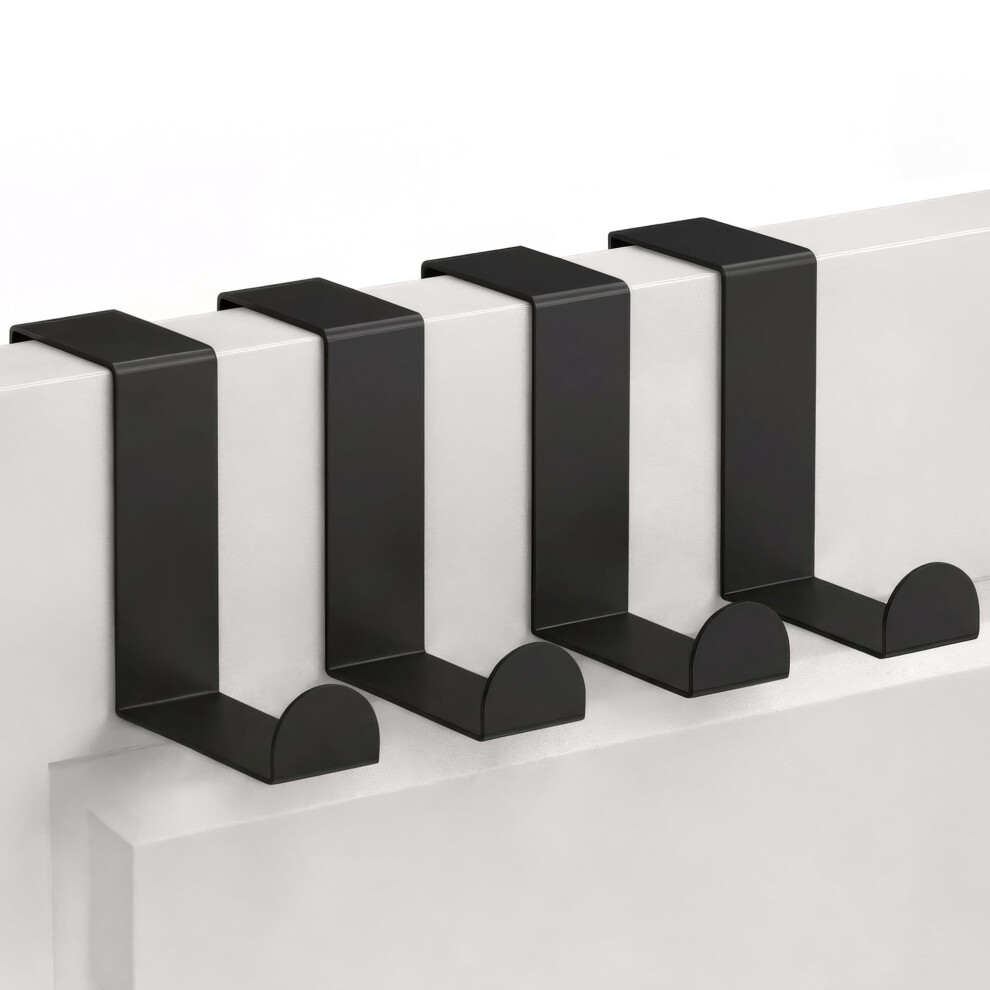 Minismus Over The Door Hooks Stainless Steel, Powder-Coated With Reversible Design And Strong Hold, Space-Saving Over Door Hook For Coats, Towels 5051226979897