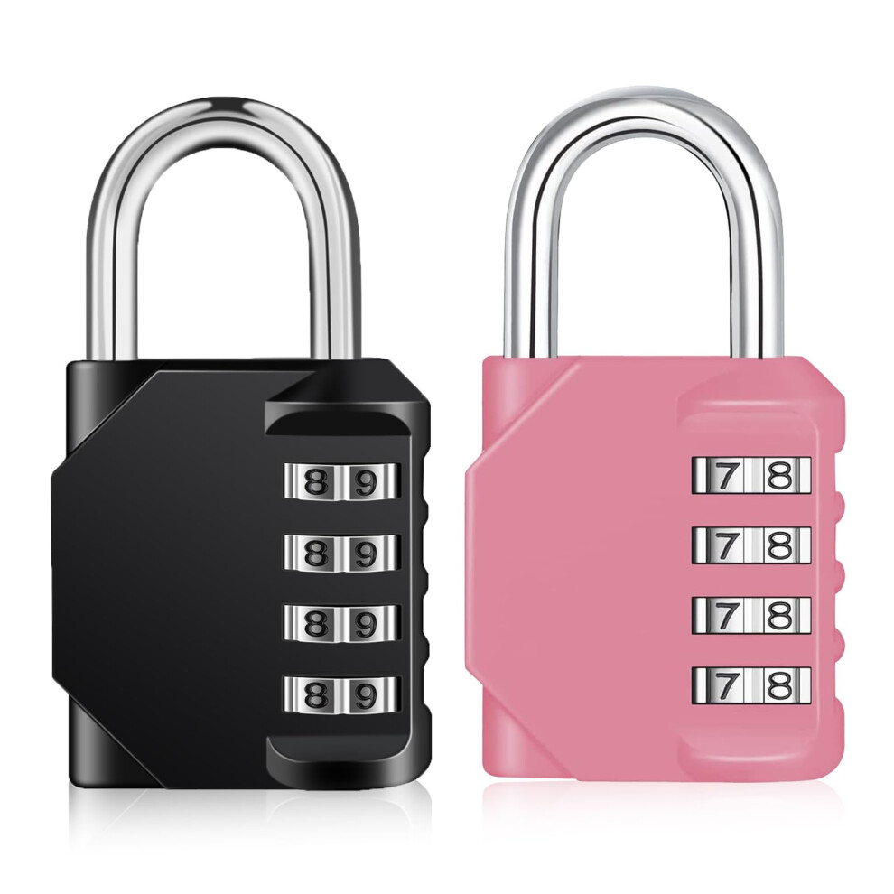Zhege Padlocks With Code 4 Digit Combination Lock, Resettable Pad Lock For School Locker, Toolbox, Gym Padlock For Backyard Fence Gate, Sheds 5051226969980