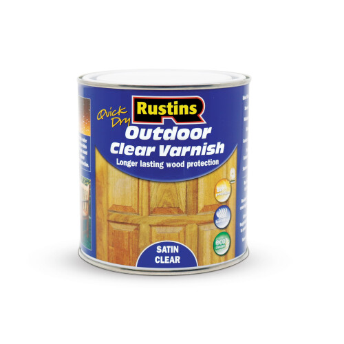 Rustins Rustins Quick Dry Outdoor Clear Varnish 1L Satin