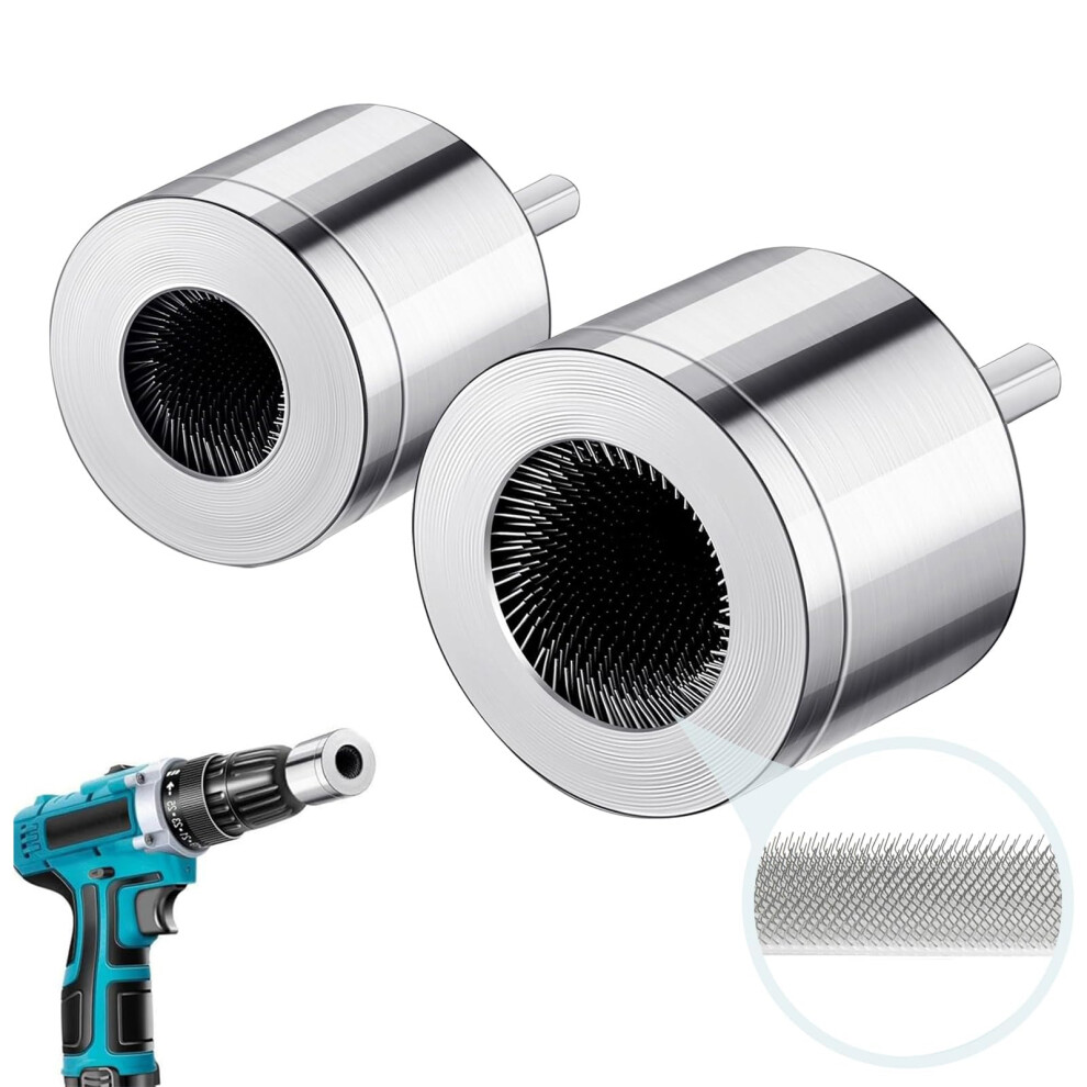 2Pcs Copper Pipe Cleaner, 15+22Mm Drill Tube Cleaning Brush, Upgraded Carbon Steel Efficient Pipe Cleaners Plumbing Pipe Deburring Tool For For 5051226983221