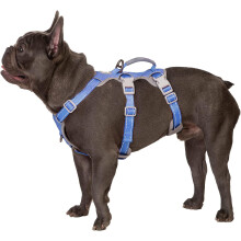 Huntboo Escape Proof Harness, No Slip Dog Harness Escape Proof,Fully Reflective Harness with Handle, Breathable,Durable