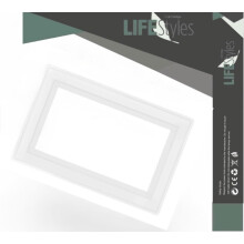 Cambridge Lifestyles 1x Designer White Finger Plate for 2 Gang Socket Surround Double Light Switch Protection Cover Pack of 1 Prevents Marks Easy