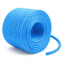 Flatro Blue Polypropylene Rope 30 Meter Long 6mm Strong Cord 530kg Breaking Load Capacity | Hard Wearing 3-Strand Strong Rope