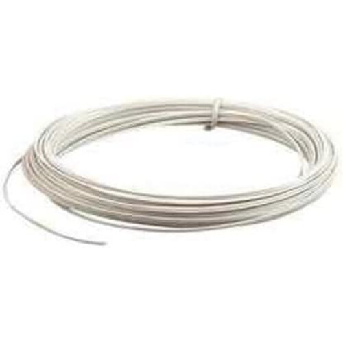 electrosmart 10 Meter White Flat 2X Solid Core Flexible Door Bell Wire - Ideal for Door Bells Intercom Phone Entry Systems etc