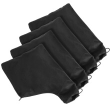 Ymapinc 4PCS Dust Collector Bags, Black Polyester Filter Bag with Steel Ring Opening for Table Saw, 225 Miter Saw Dust Collection Accessories