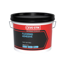 EVO-STIK Flooring Adhesive 2.5L - High Strength - Water Based - Rubber/Resin Glue for PVC - Cork - Linoleum - Carpet & More - Solvent-Free