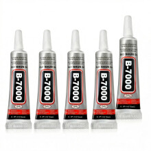 B7000 Super Glue 15ML Clear Craft Adhesive, 5PCS Multi-Function Fabric Glue for Jewelry Making, Rhinestones, Clothes, DIY Crafts