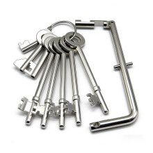 Fire Brigade Keys Full Set 9Pcs with FB1 FB2 FB4 FB11 FB14, Universal Fire Door & Firemans Drop Key for Emergency Access, Maintenance Panels