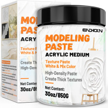 Endhokn Thick Modeling Paste 30oz / 600ml - Professional High Density Art Texture Paste for Acrylic Painting, for Texture and Thickness
