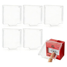 6Pcs Hinged Fire Alarm Covers, Clear Protective Plastic Covers for Eaton Menvier Gent and Other Alarm Call Point Models (Clear)