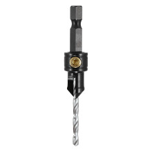 Trend Snappy 9.5mm Diameter Adjustable Countersink with Drill, Ideal for No.8 & No.10 Screws, High-Speed Steel, SNAP/CS/10