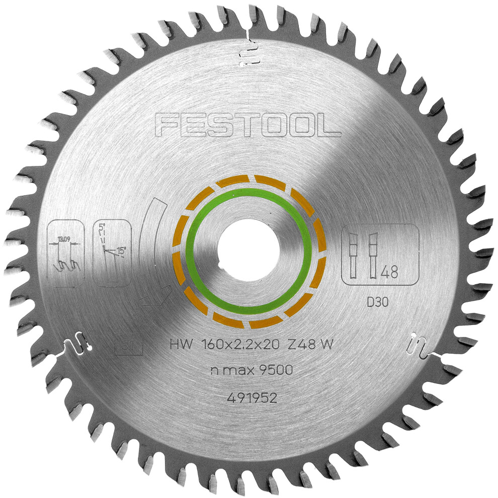 Festool 160X2,2X20 W48 Fine Tooth Saw Blade 3831704036173