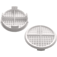 10 Number Timloc 70mm White Plastic Round Circular Push in Soffit Air Vents Vivarium