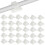 100 Pcs Self Adhesive Cable Clips, Flat Cable Management Clips, Clear White Sticky Cables Clip 1