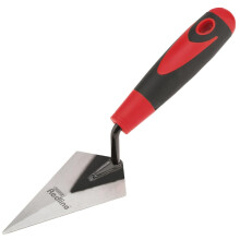 Draper Redline 125mm Trowel | Plastering Tool | Soft Grip Handtools | Pointing Tool | Bucket Trowel | Carbon Steel | 69119