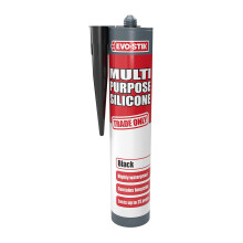 EVO-STIK Multipurpose Silicone Sealant Black - Waterproof & Mould Resistant - For Interior and Exterior Use