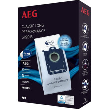 AEG GR201S S-Bag Vacuum Cleaner Dust Bags, 4 Pack