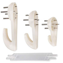Picture Hooks (60 PCS) Picture Hanging Kit Assorted Picture Hanging Hooks Non-Trace Hard Wall Hanger Hook White Picture Hanger Set
