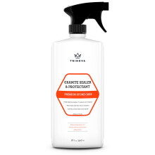 TriNova Granite Sealer & Protector - Best Stone Surface Protectant - Easy Maintenance for Clean Countertops, Tile & Floors - No Streaks