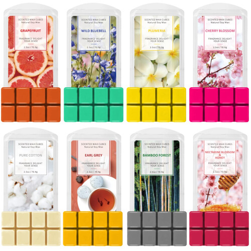 Scented Wax Melts - 8 x 2.5 oz Wax Cubes