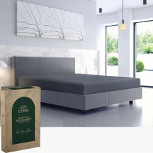 LYMA Bedding Fitted Sheet Super King, Deep Pocket 30CM, OEKO-TEX Certified, Ultra Soft Nanoplush Double Brushed Quick Dry