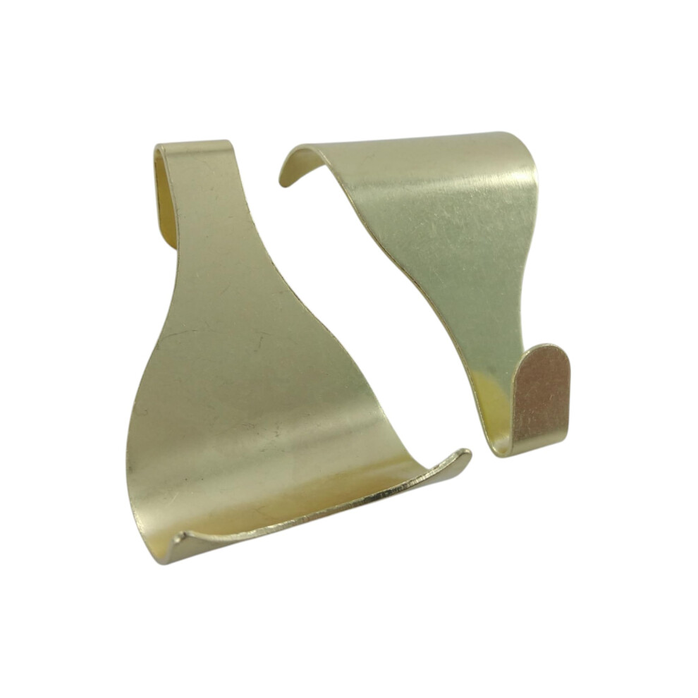 Merriway Bh04788 (10 Pcs) Eb Brass Plated Picture Rail Hanging Moulding Hooks - Pack Of 10 Pieces, Yellow 5051226989254
