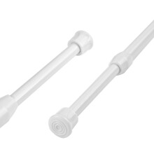 Aluminium Extendable Curtain Rod Tension Pole Easy Fitting For Cupboard Wardrobe Kitchen DIY Projects, Length 40-72cm