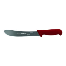 Starrett Professional Stainless Steel Chefs Steak Knives - 8-inch (200mm), Red