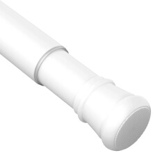 Shower Curtain Pole White No Drill Curtain Pole Extendable Curtain Poles Curtain Rods Extendable White 83-190CM