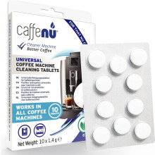 Coffee Machine Cleaner Tablets | 10 x 1.4g | Uused Every 100 Cups | Auto, Bean to Cup & One Touch Machine Cleaning Tablets | used with Descaling