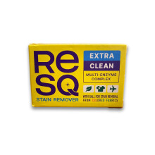 RESQ Stain Remover Soap Bar – Enzyme & Gall Stain Remover for Coloured Fabrics – Colour-Safe Natural Laundry Soap Bar, Eco Plastic-Free Packaging