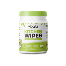 Koala Wipes - Kitchen Wipes - 80 Sheets | Powerful Deep Clean | Extra Strong & Highly Absorbent | Fragrance Free | 100% Biodegradable