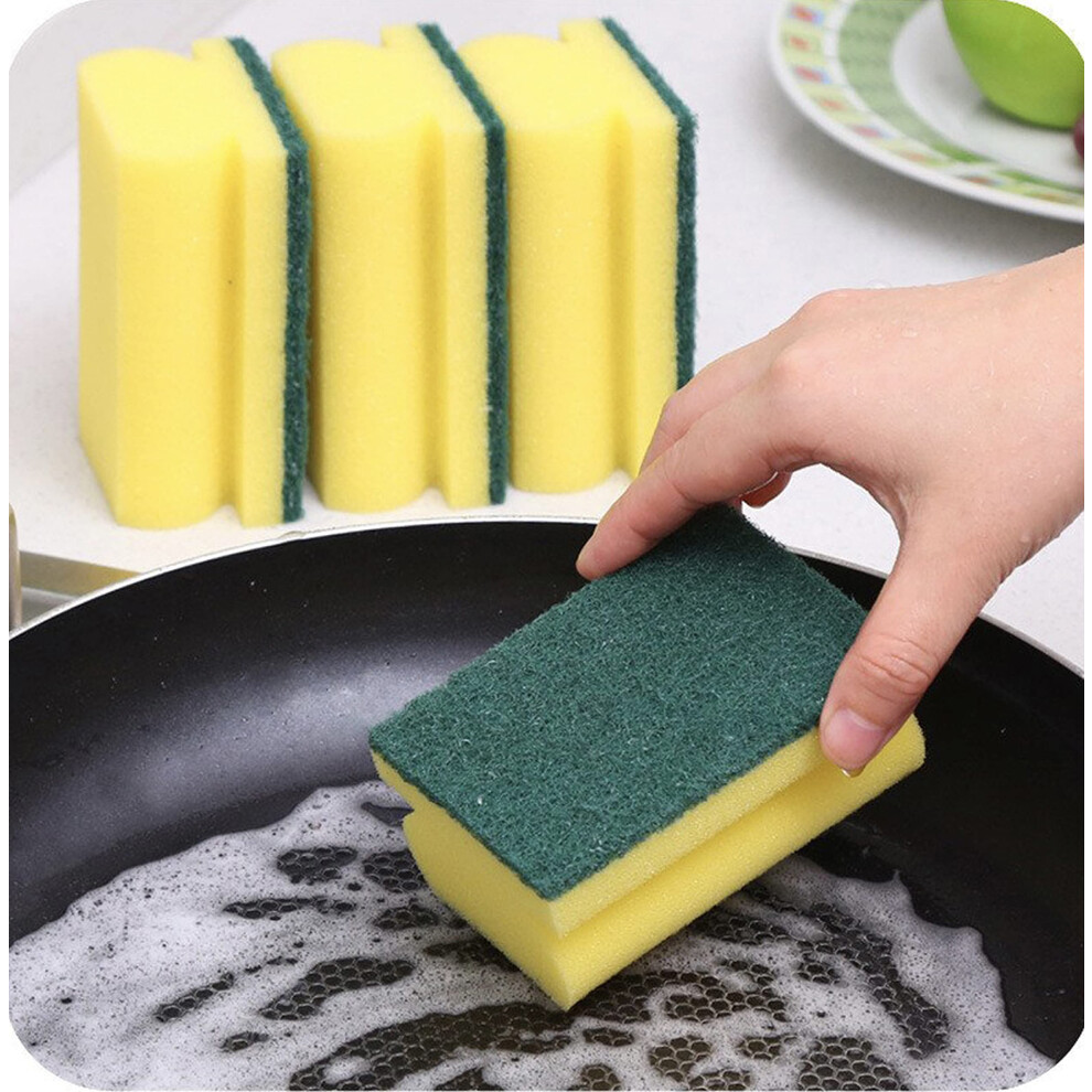 Homesmith 30 Packs Heavy Duty Scrub Sponge, Dual-Sided Dishwashing & Cleaning Sponge For Kitchen, Bathroom And Home Cleaning ( Pack Of 24 ) 5051227001979