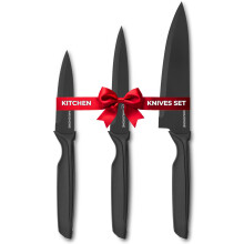 Professional Kitchen Knife Set for Cooking, 3pcs Stainless Steel Blade Sharp Kitchen Knives Set with Ergonomic Handle, Chef Knife