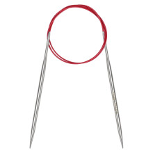 Coopay 4mm Circular Knitting Needles 80cm Long, Metal Circular Needles with Flexible Cable, Round Knitting Needles for Large Project