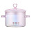 Casserole en verre borosilicate rose avec couvercle 1,5 L 1
