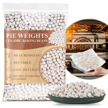 Sukh 0.94LB Pie Weights for Baking - Ceramic Pie Crust Weights Beans Reusable,Natural Ceramic Stoneware for Blind Baking Items,Homemade Kitchen Must