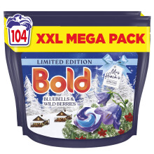 Bold PODS Washing Liquid Capsules 2x52 Washes, Bluebells and Wild Berries, Part