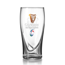 Guinness Official Six Nations Beer Glass, Classic Memorabilia (540 ml)