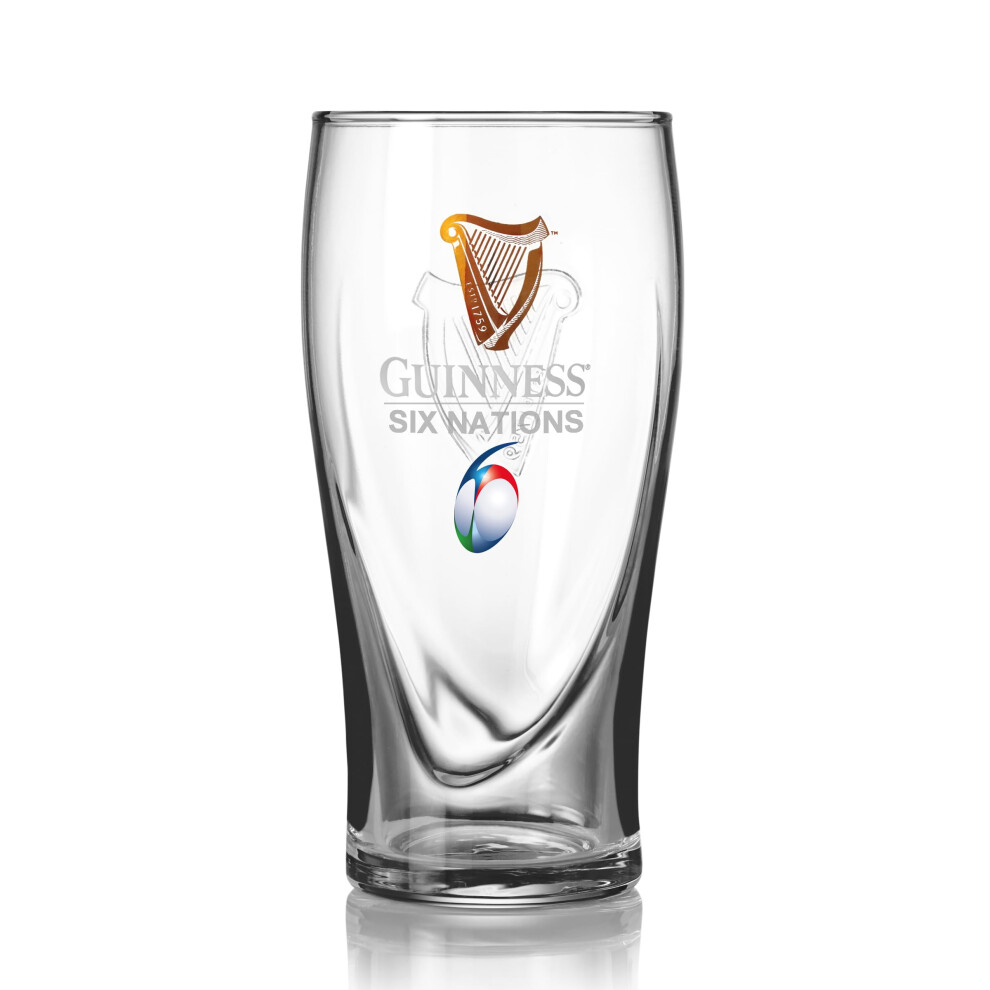 Guinness Official Six Nations Beer Glass, Classic Memorabilia (540 Ml)