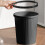 Μικρό πλαστικό στρογγυλό δοχείο απορριμμάτων για μπάνιο, κουζίνα 1