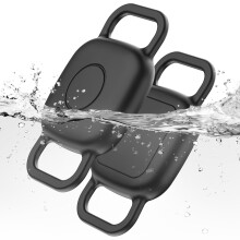DDJ Dog Collar Holder for Tile Life360 Mate(2024)2022 Bluetooth Tracker, 2-Pack Waterproof Silicone Cover Full-Body Protective Case for Tile Tracker