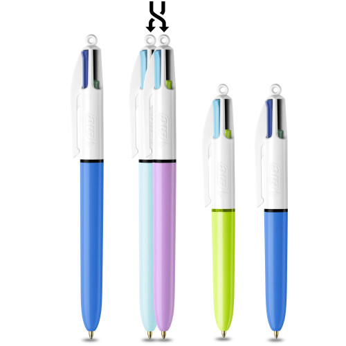 BIC Bic Ball Pens, Multi-Colour, 4 Count (Pack of 1) 1