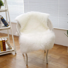 AMFUN 60 * 90cm Faux Fur Rug,Fluffy Sheepskin Rug, Faux Fleece Chair Cover Seat Pad, Shaggy Rugs, Non-Slip Washable Carpet for Bedroom, Living Room