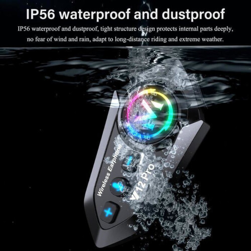 x Motorrad-Intercom-Kit Bluetooth 5.4 Dual-Chip Audio-Multitasking Motorrad-Kommunikationssysteme, 500M Kommunikationssystem 1