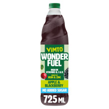 Vimto Wonderfuel Squash – No Added Sugar – Vitamins B, C & D – Iron & Zinc – 725