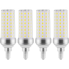 E12 kandelaar lampen daglicht 6000K 4-pack