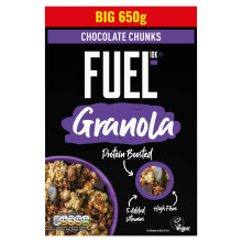 FUEL10K Chocolate Chunks Granola, 650 g (Pack of 1)